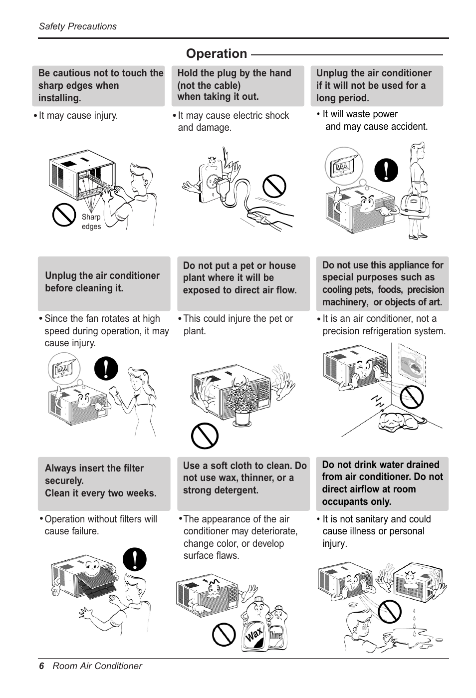 Operation | LG RG-51C.AWYAHCI User Manual | Page 6 / 40