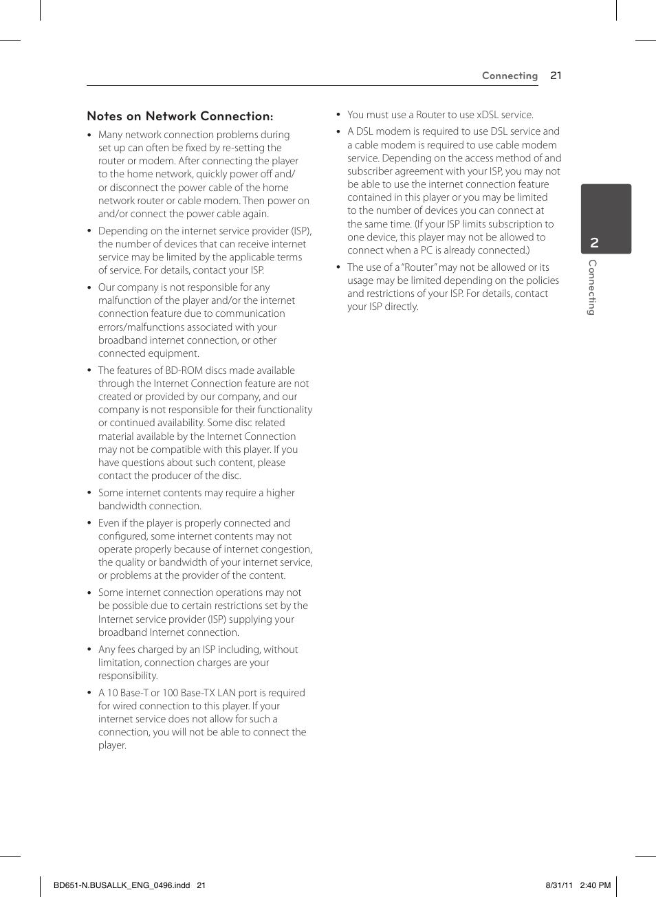 LG BD630 User Manual | Page 21 / 58