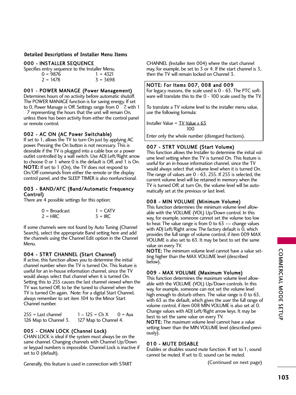 LG 22LG3DCH User Manual | Page 105 / 124