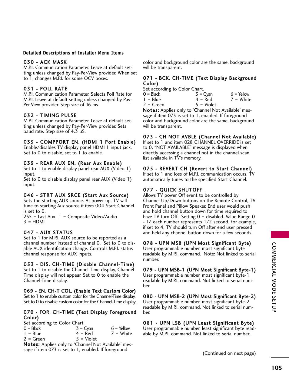 LG 22LG3DCH User Manual | Page 107 / 124
