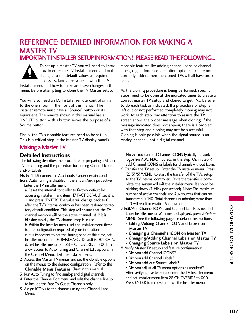 Detailed instructions | LG 22LG3DCH User Manual | Page 109 / 124