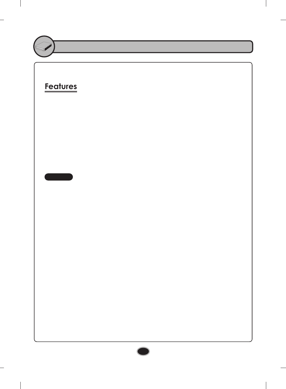Introduction, Features | LG BE08LU20 User Manual | Page 5 / 15