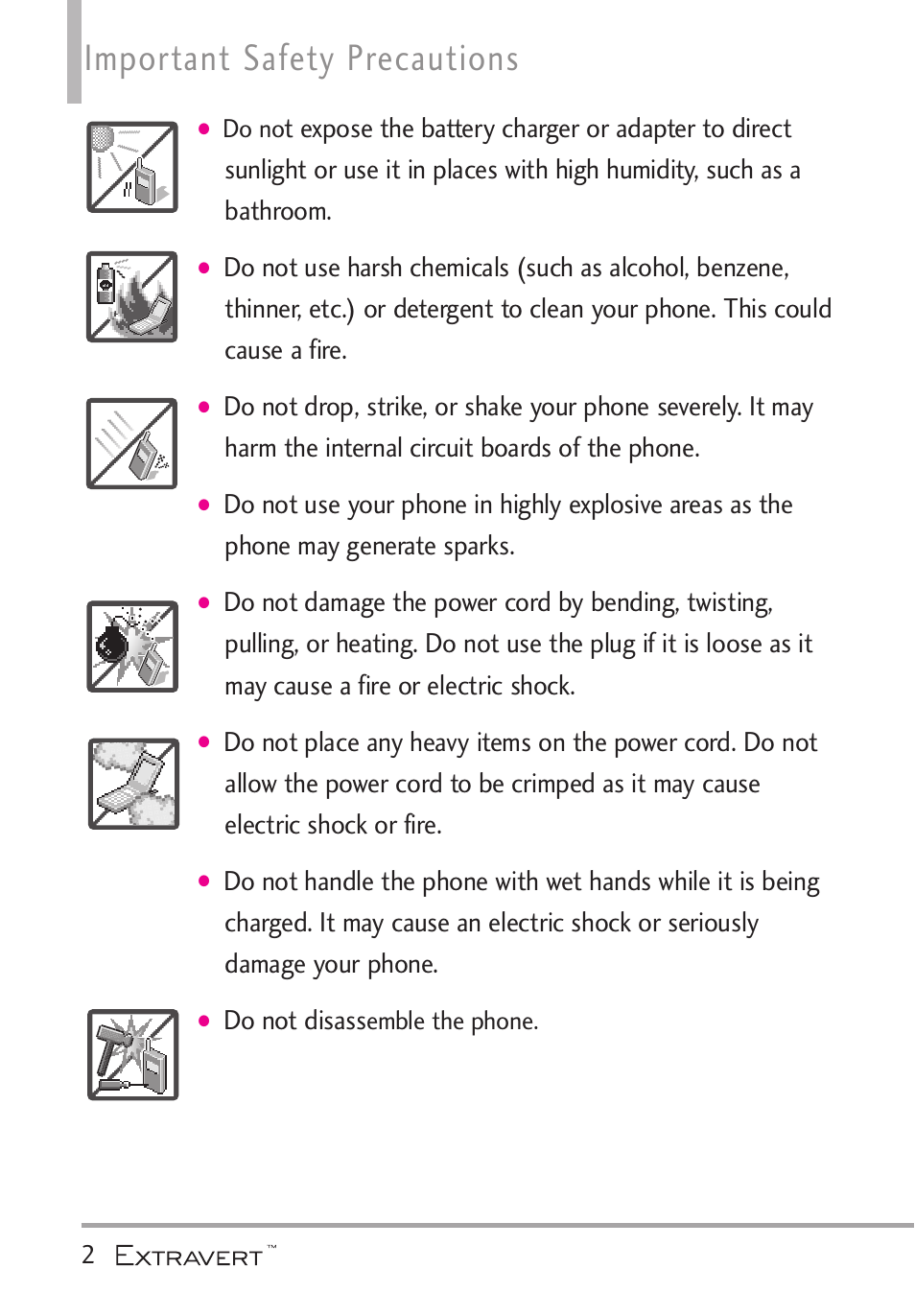 Important safety precautions | LG VN271 User Manual | Page 4 / 270