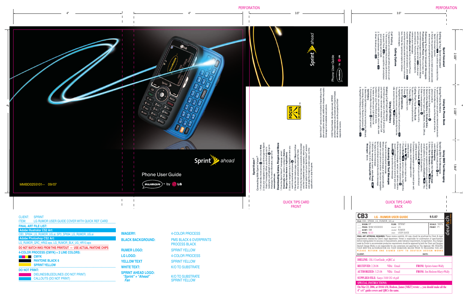 Phone user guide, Lg - rumor user guide 9.5.07 | LG LGLX260 User Manual | Page 2 / 220