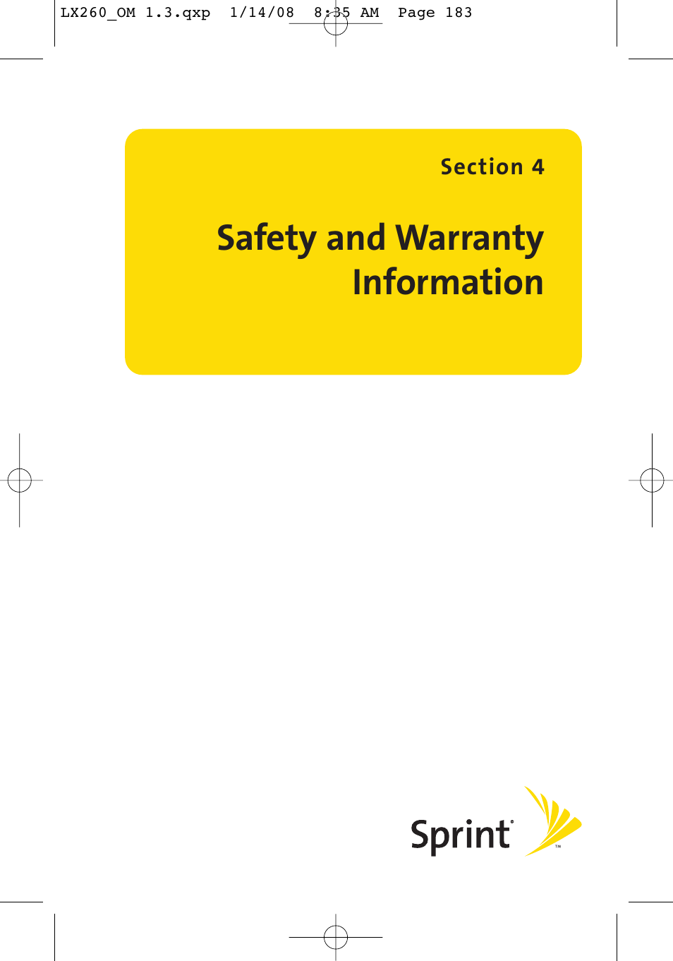 Safety and warranty information | LG LGLX260 User Manual | Page 201 / 220