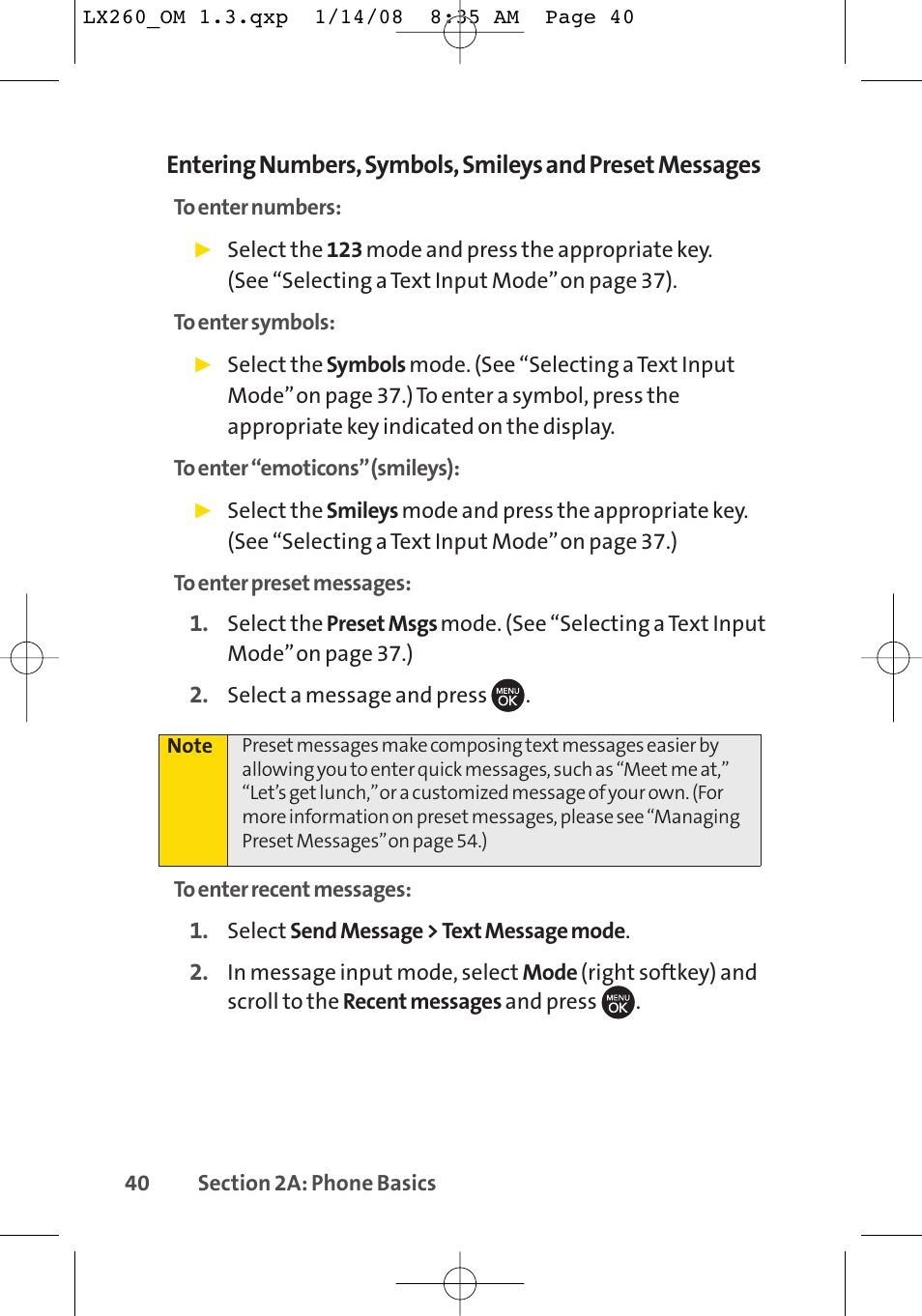 LG LGLX260 User Manual | Page 58 / 220