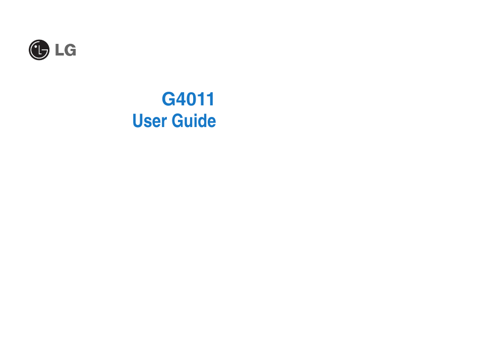 LG G4011GO User Manual | Page 3 / 50