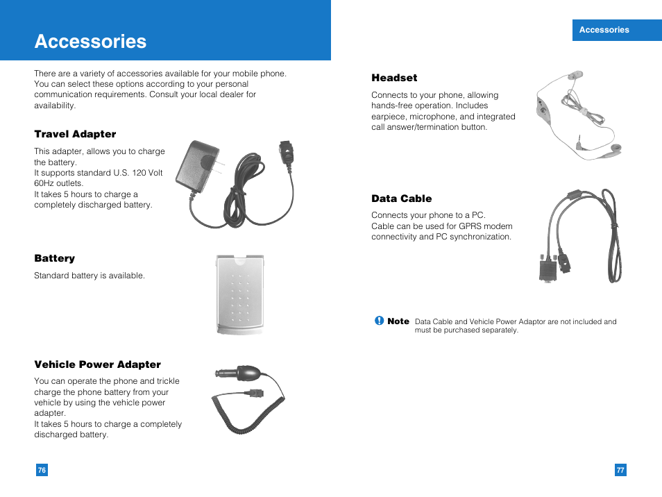 Accessories | LG G4011GO User Manual | Page 40 / 50