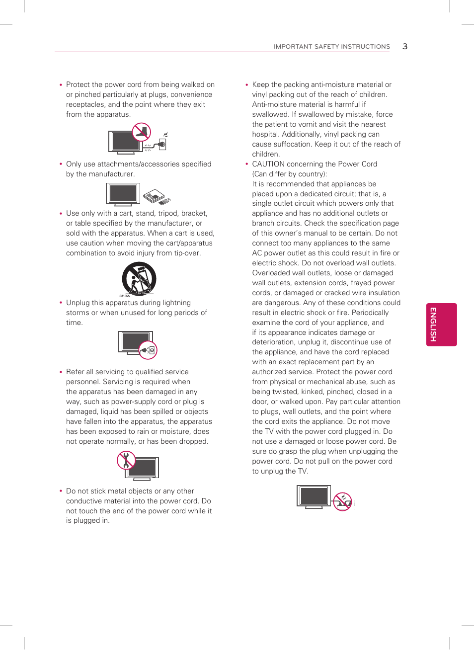 English | LG 60PA6500 User Manual | Page 3 / 52