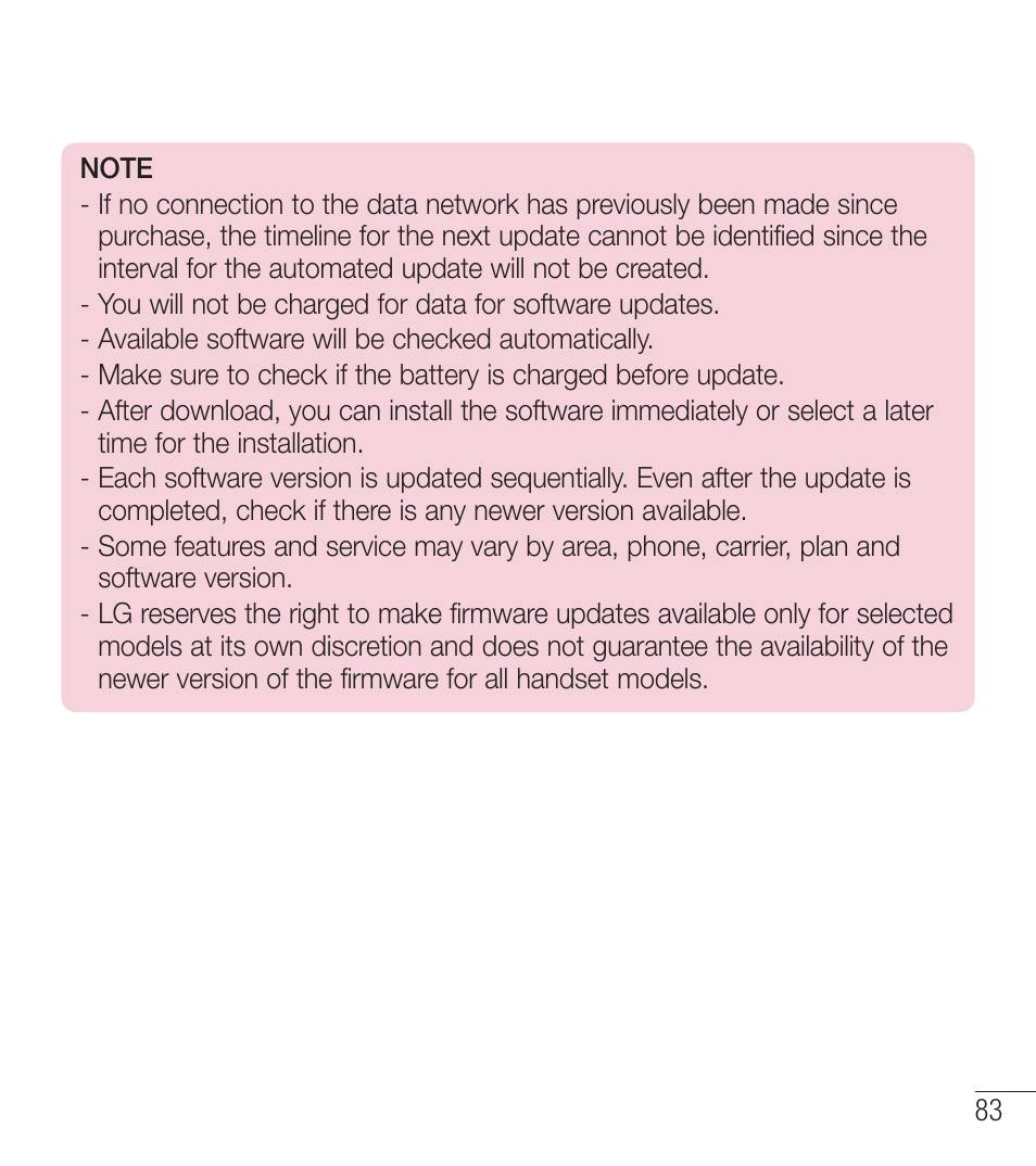 LG LGL39C User Manual | Page 84 / 201