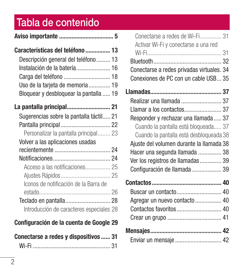 LG LGL39C User Manual | Page 99 / 201