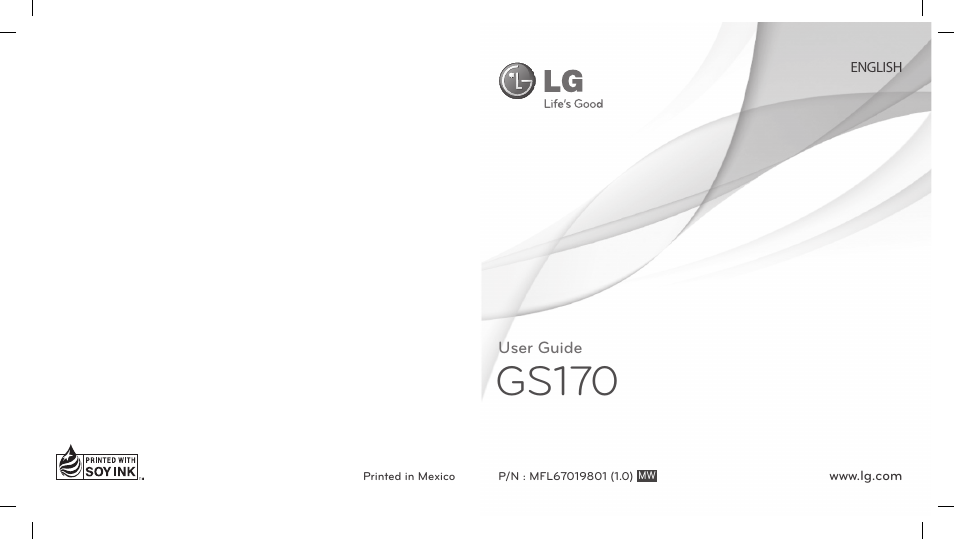 LG GS170 User Manual | 46 pages