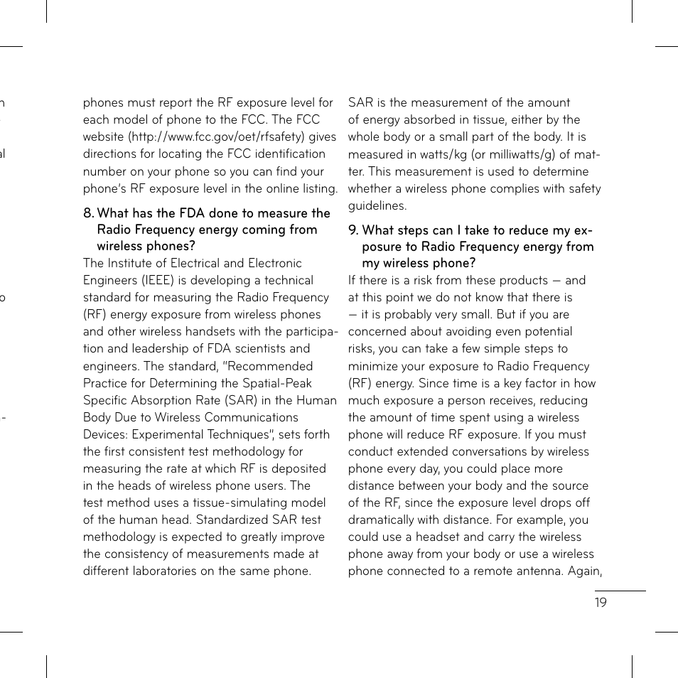 LG GS170 User Manual | Page 21 / 46