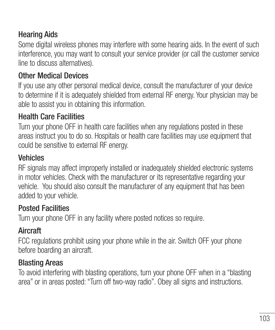 LG LGD321 User Manual | Page 105 / 118