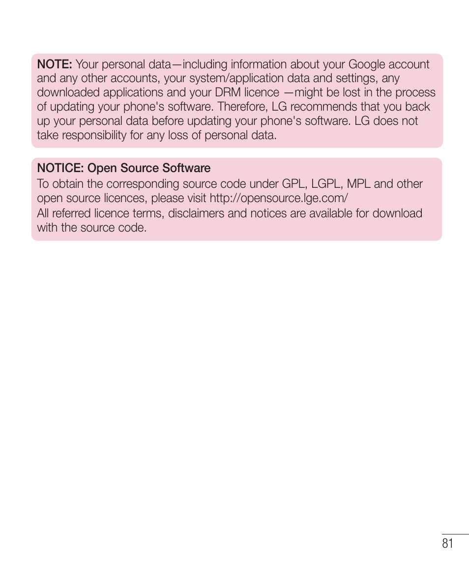 LG LGD321 User Manual | Page 83 / 118