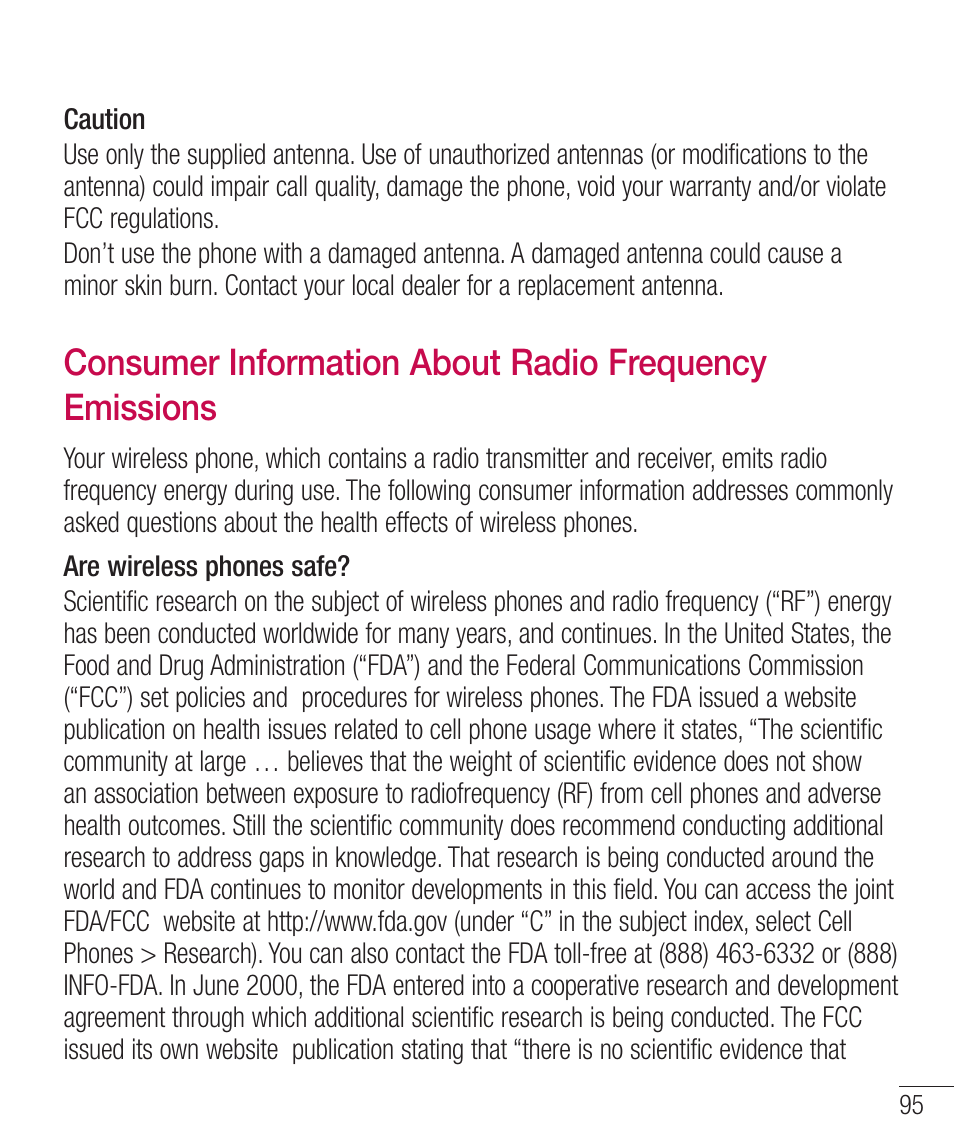 LG LGD321 User Manual | Page 97 / 118