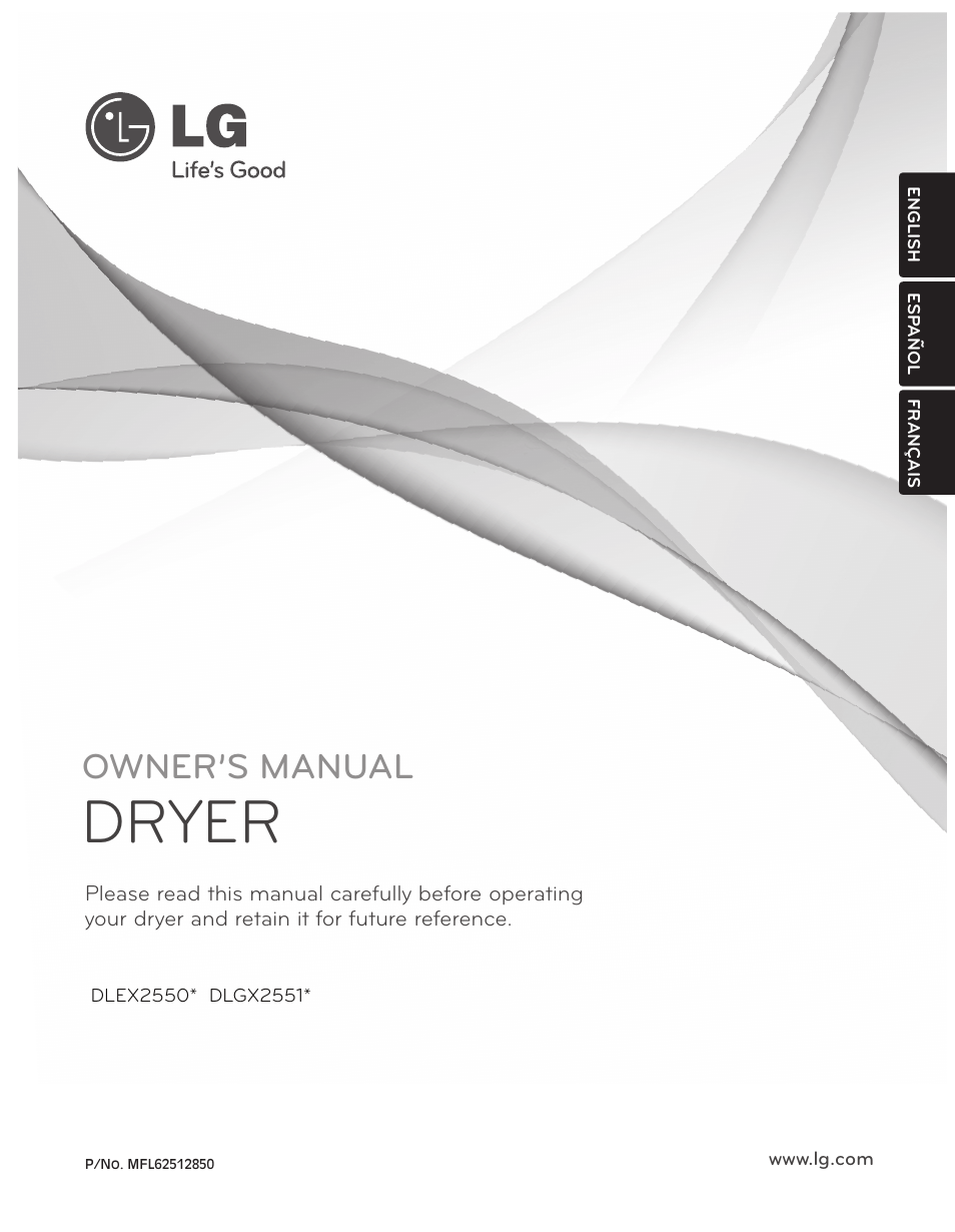 LG DLGX2551W User Manual | 148 pages