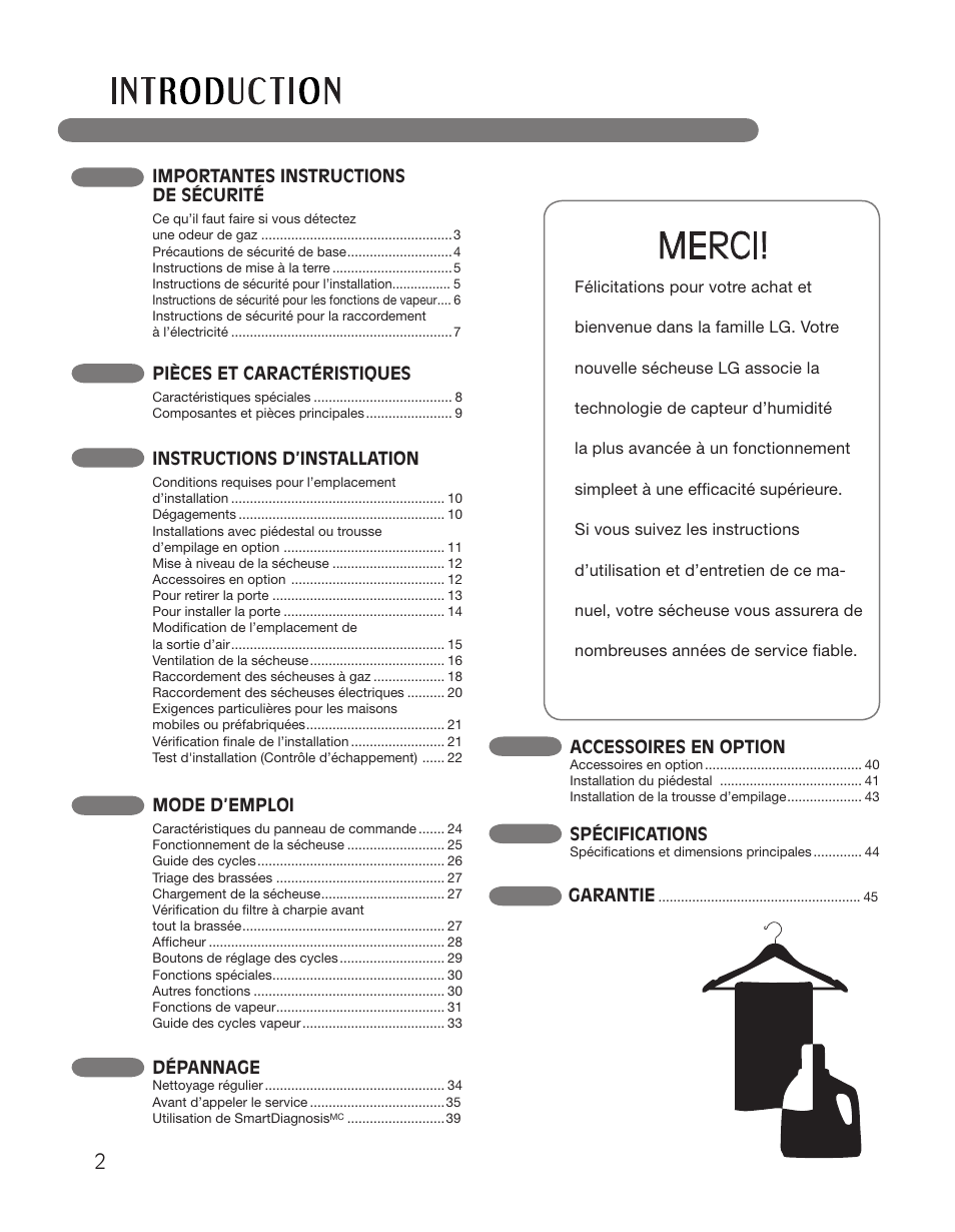 Merci | LG DLGX2551W User Manual | Page 102 / 148
