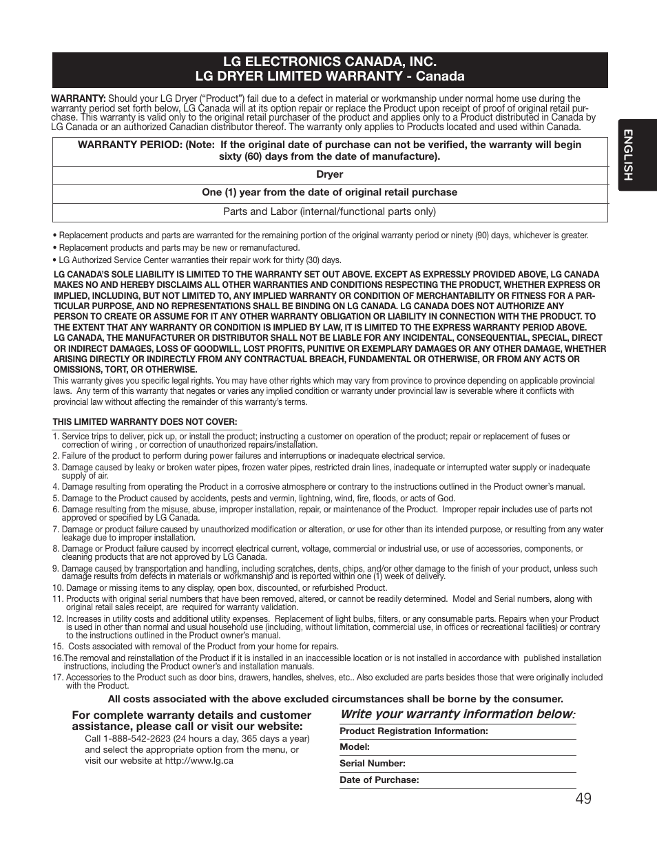 LG DLGX2551W User Manual | Page 49 / 148