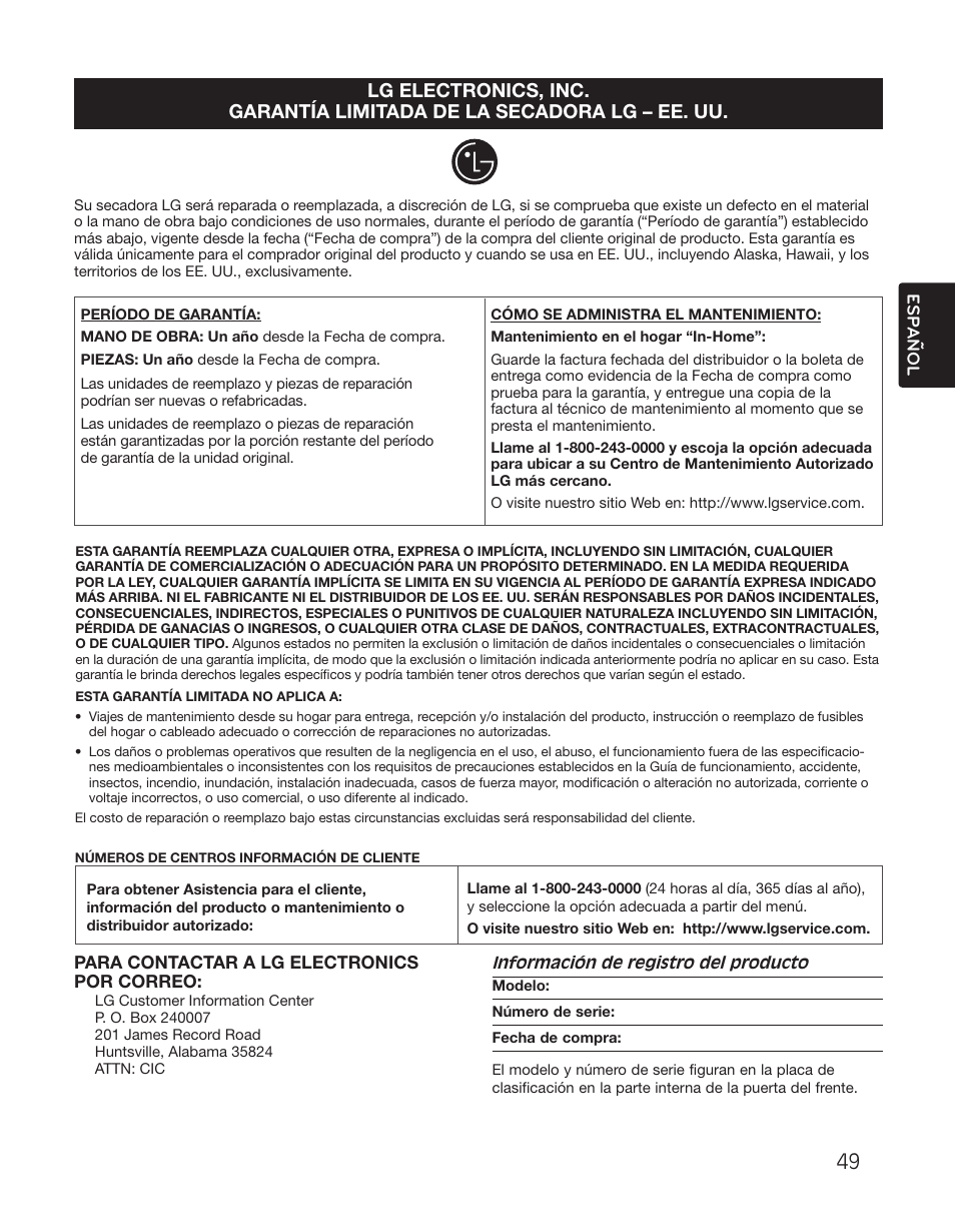 LG DLGX2551W User Manual | Page 99 / 148