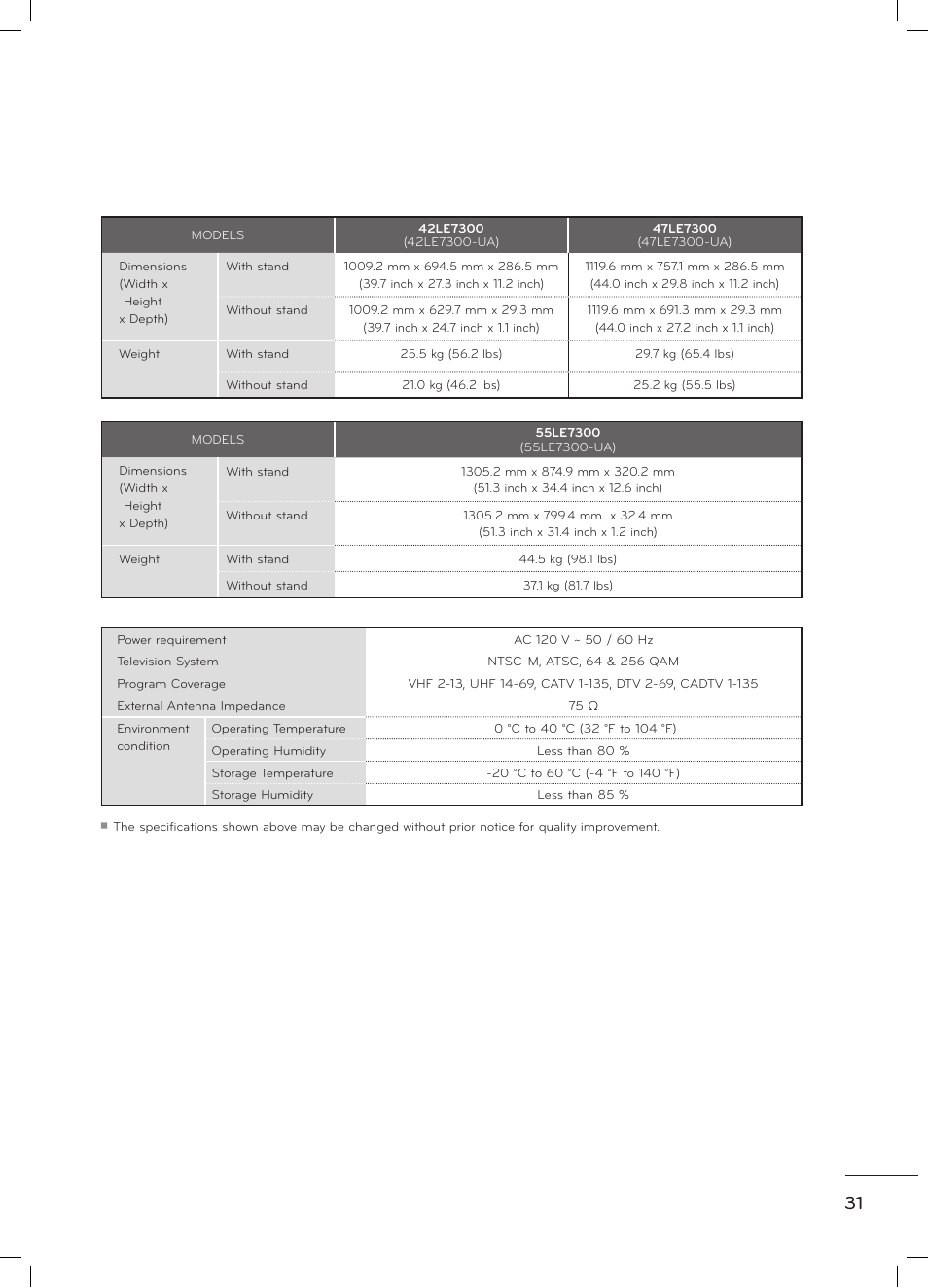 LG 47LD520 User Manual | Page 33 / 38