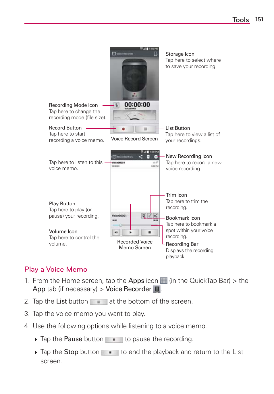 Tools | LG LGAS876 User Manual | Page 151 / 218