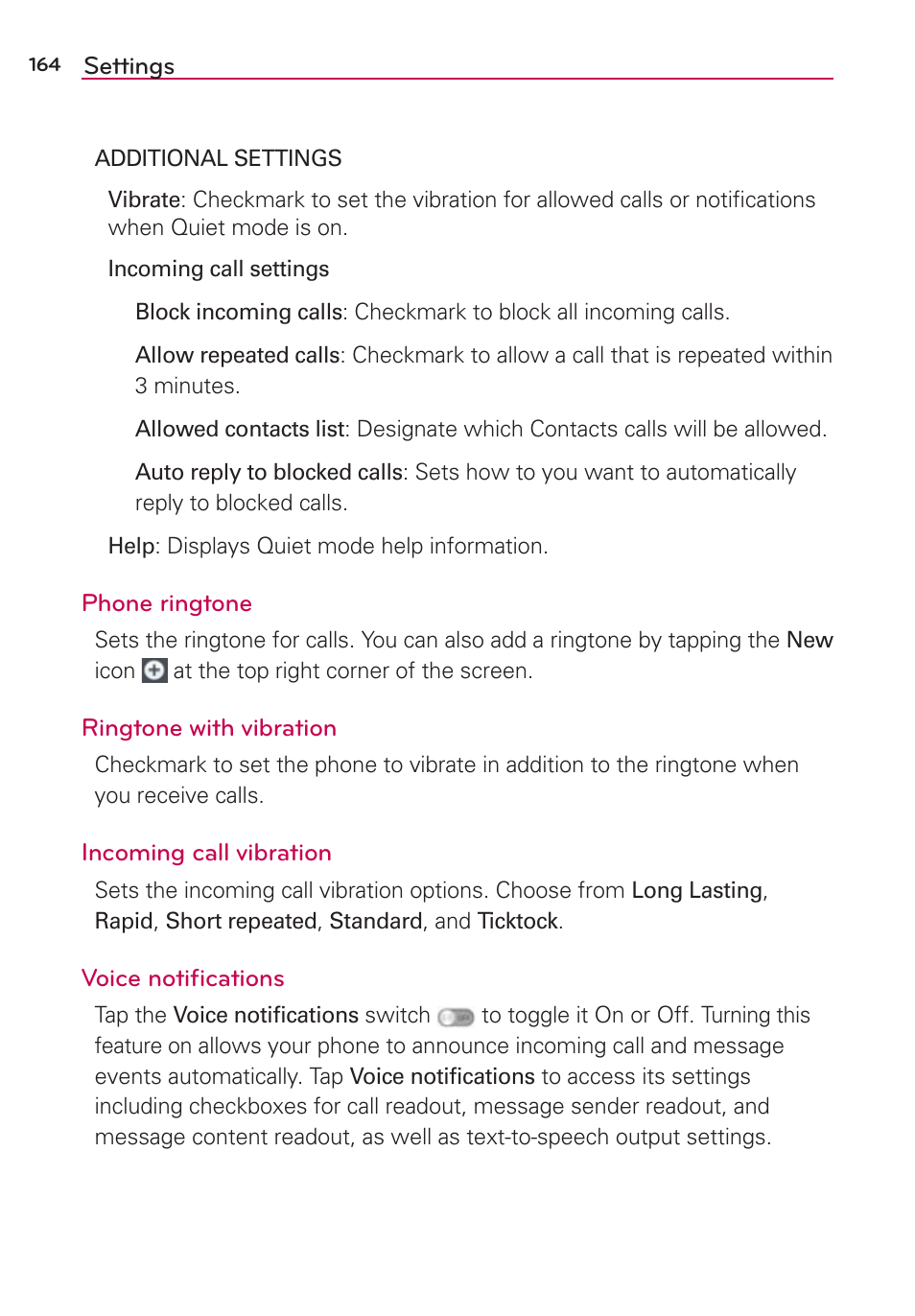 LG LGAS876 User Manual | Page 164 / 218