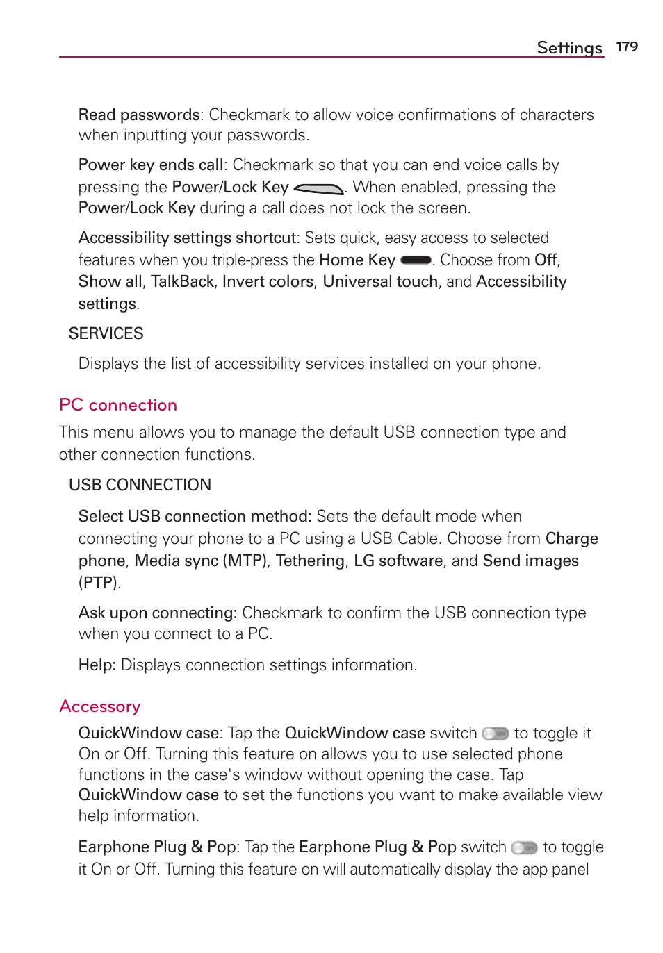 LG LGAS876 User Manual | Page 179 / 218