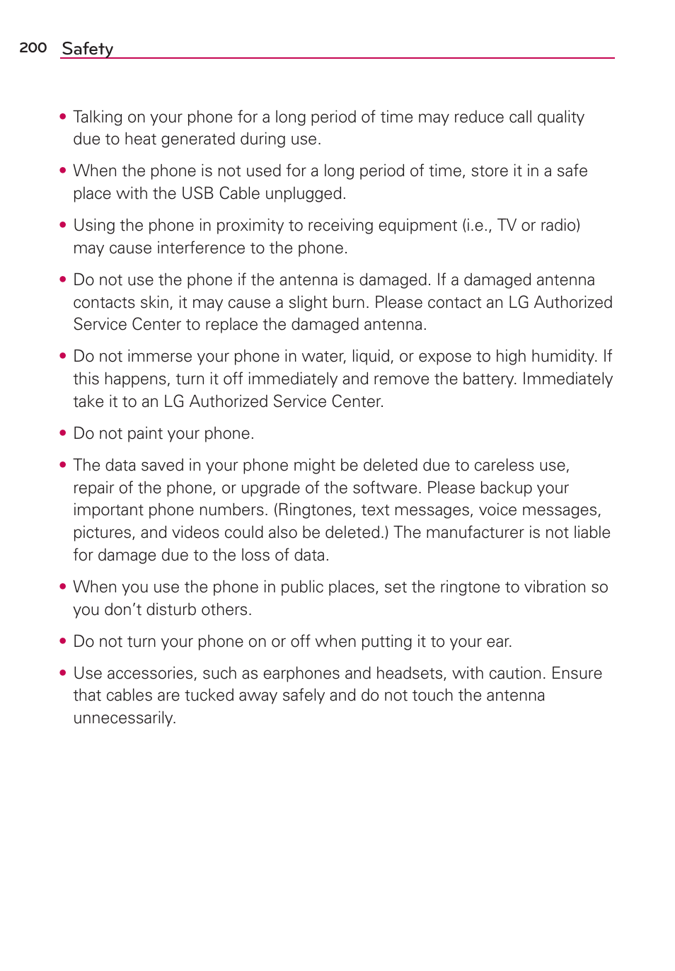 LG LGAS876 User Manual | Page 200 / 218