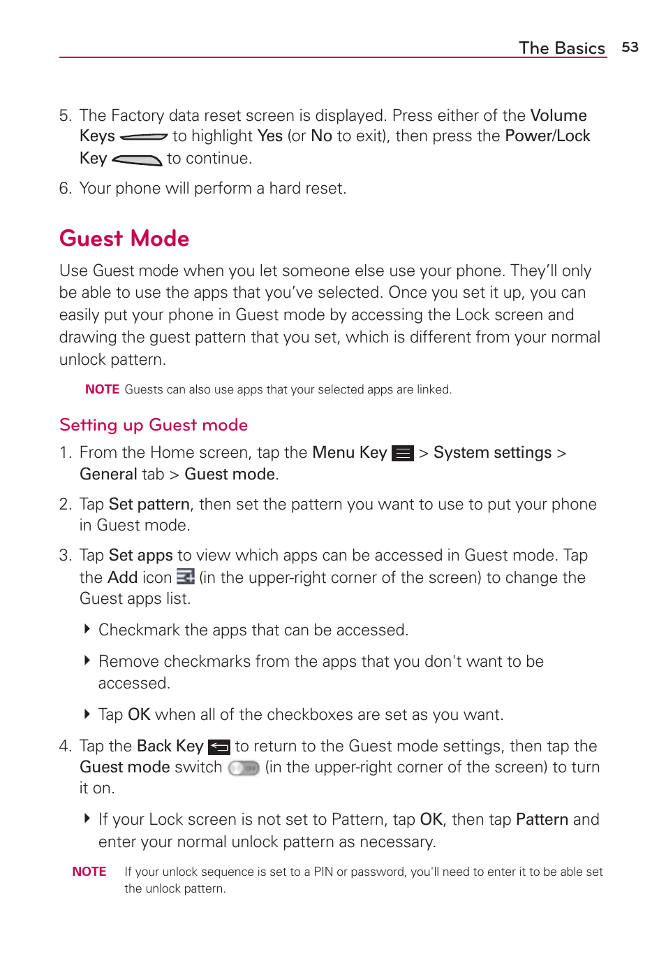 Guest mode | LG LGAS876 User Manual | Page 53 / 218