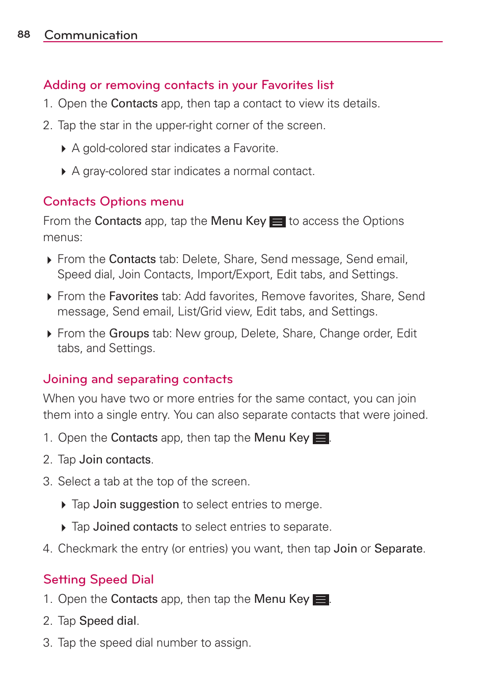 LG LGAS876 User Manual | Page 88 / 218