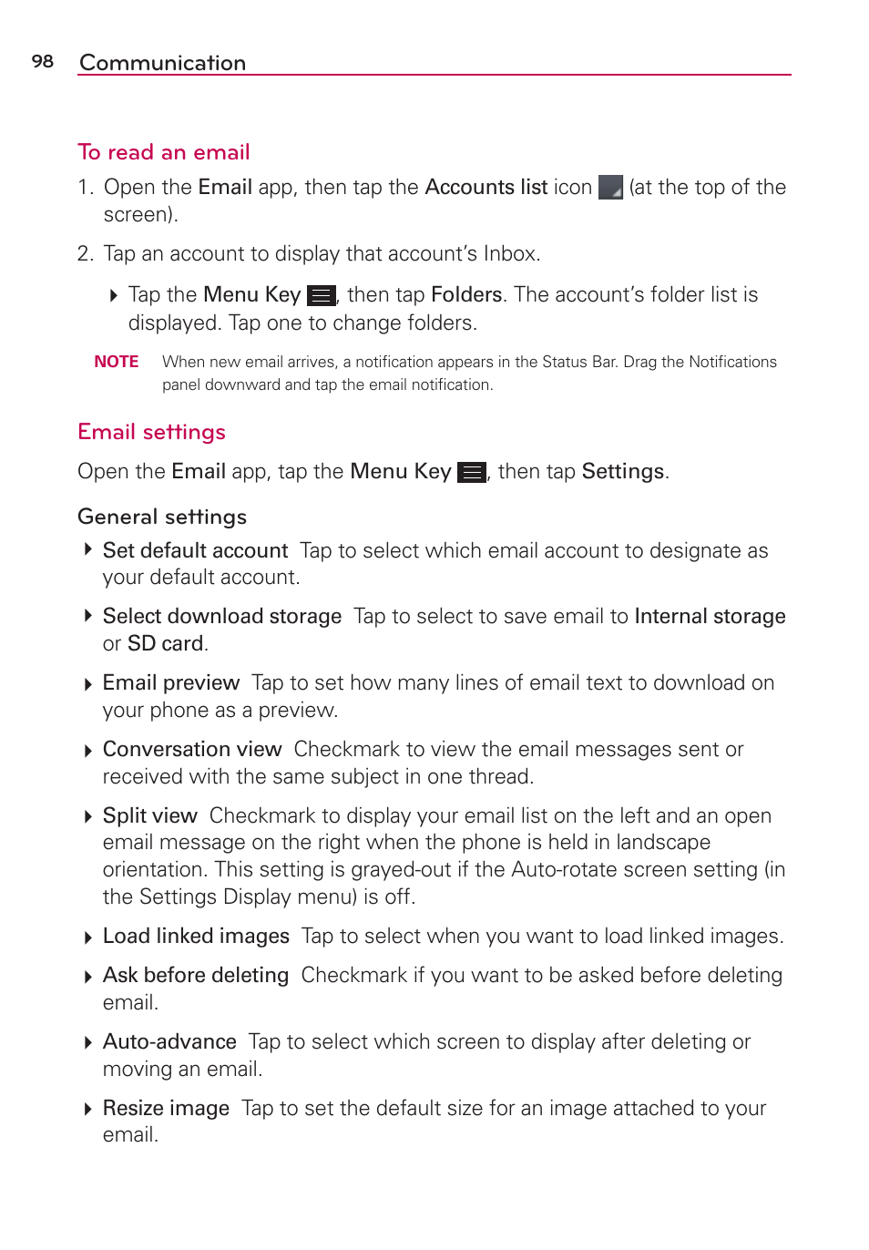 LG LGAS876 User Manual | Page 98 / 218