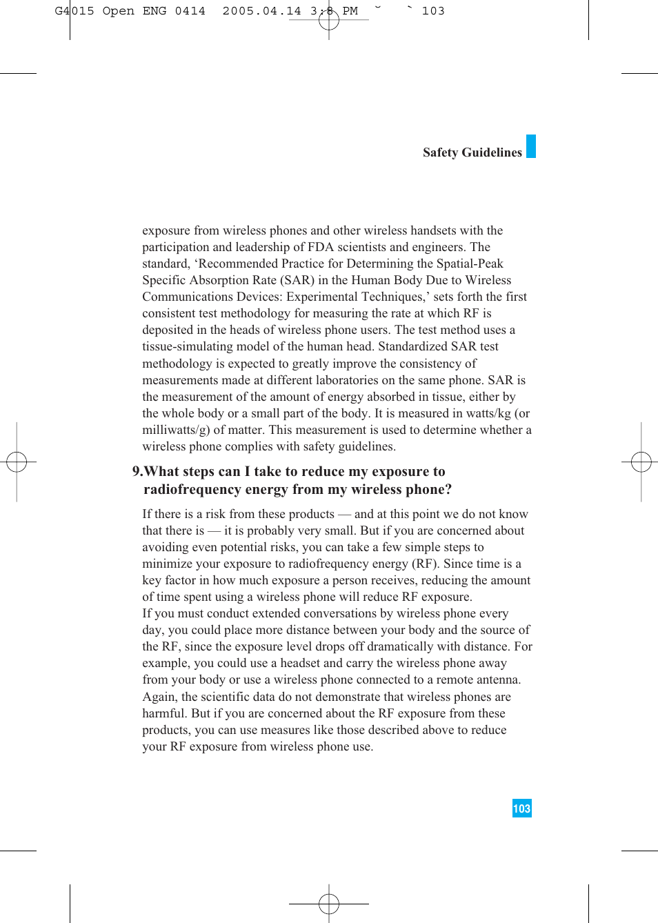 LG G4015 User Manual | Page 103 / 228