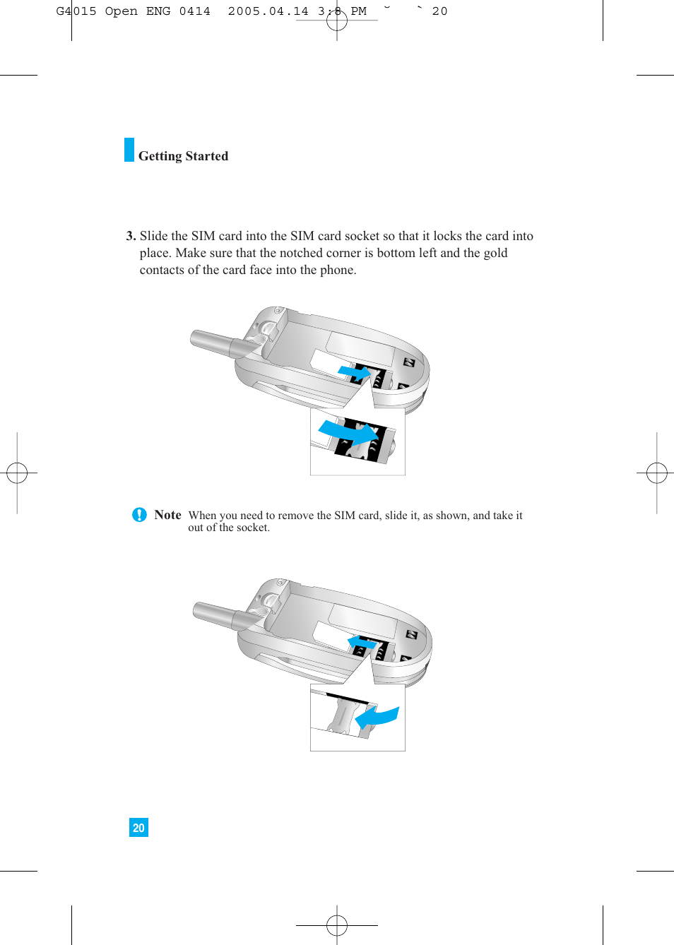 LG G4015 User Manual | Page 20 / 228