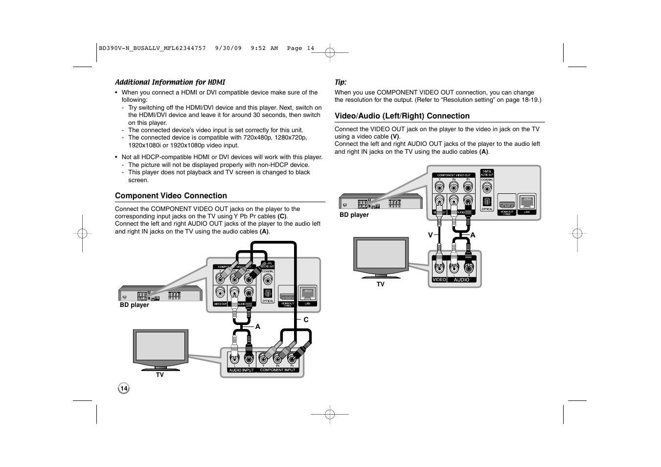 LG BD390 User Manual | Page 14 / 76