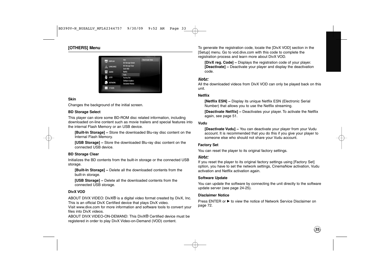 LG BD390 User Manual | Page 33 / 76