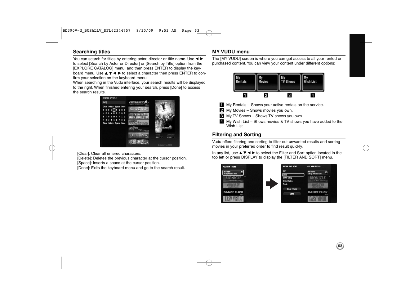 LG BD390 User Manual | Page 63 / 76