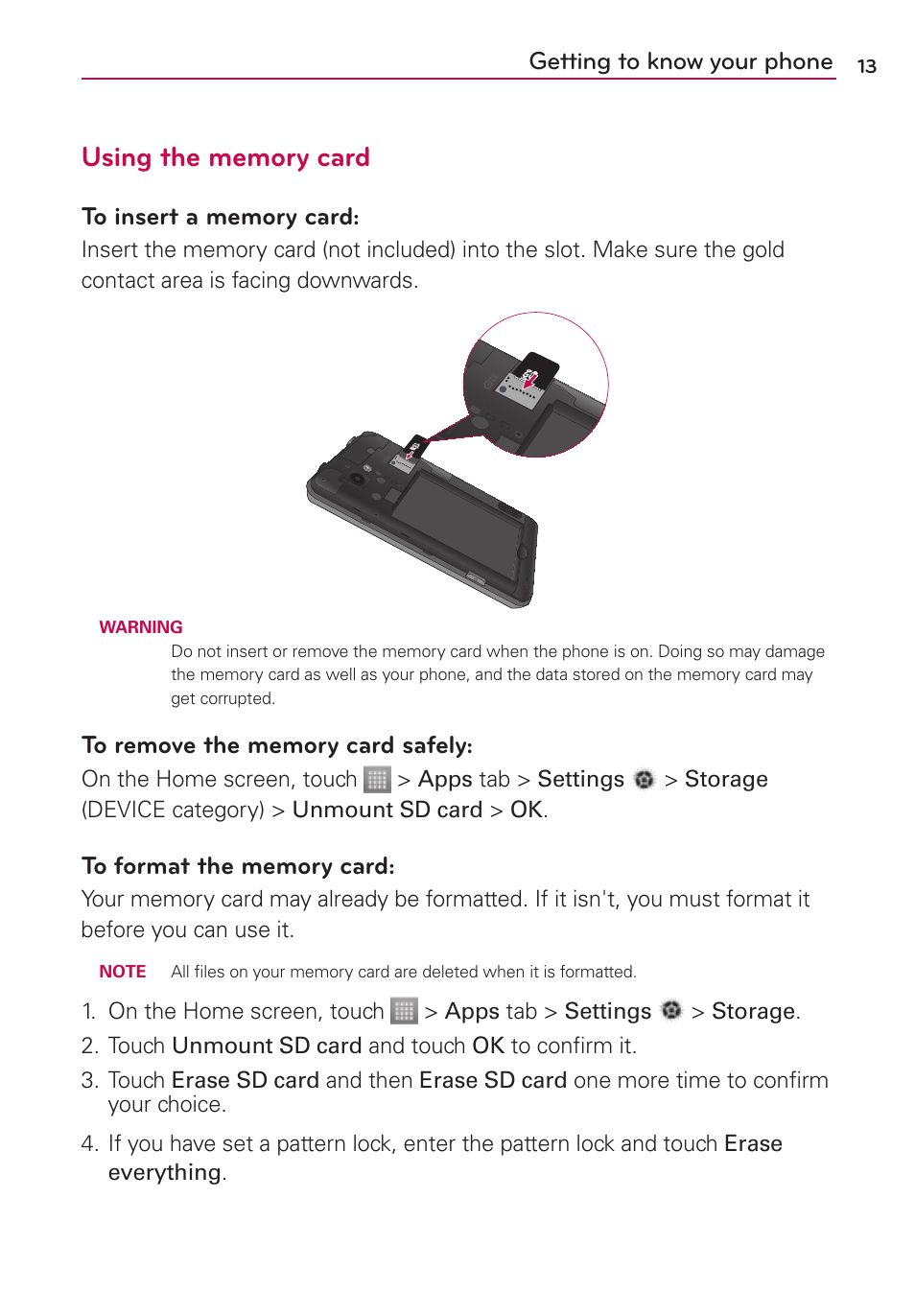 LG LS860 User Manual | Page 13 / 105