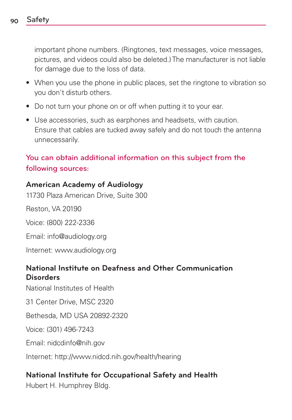 LG LS860 User Manual | Page 90 / 105