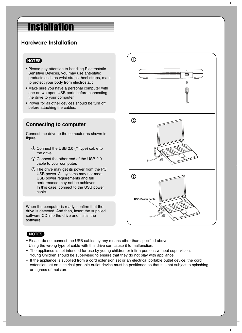 LG GP10NB20 User Manual | 4 pages