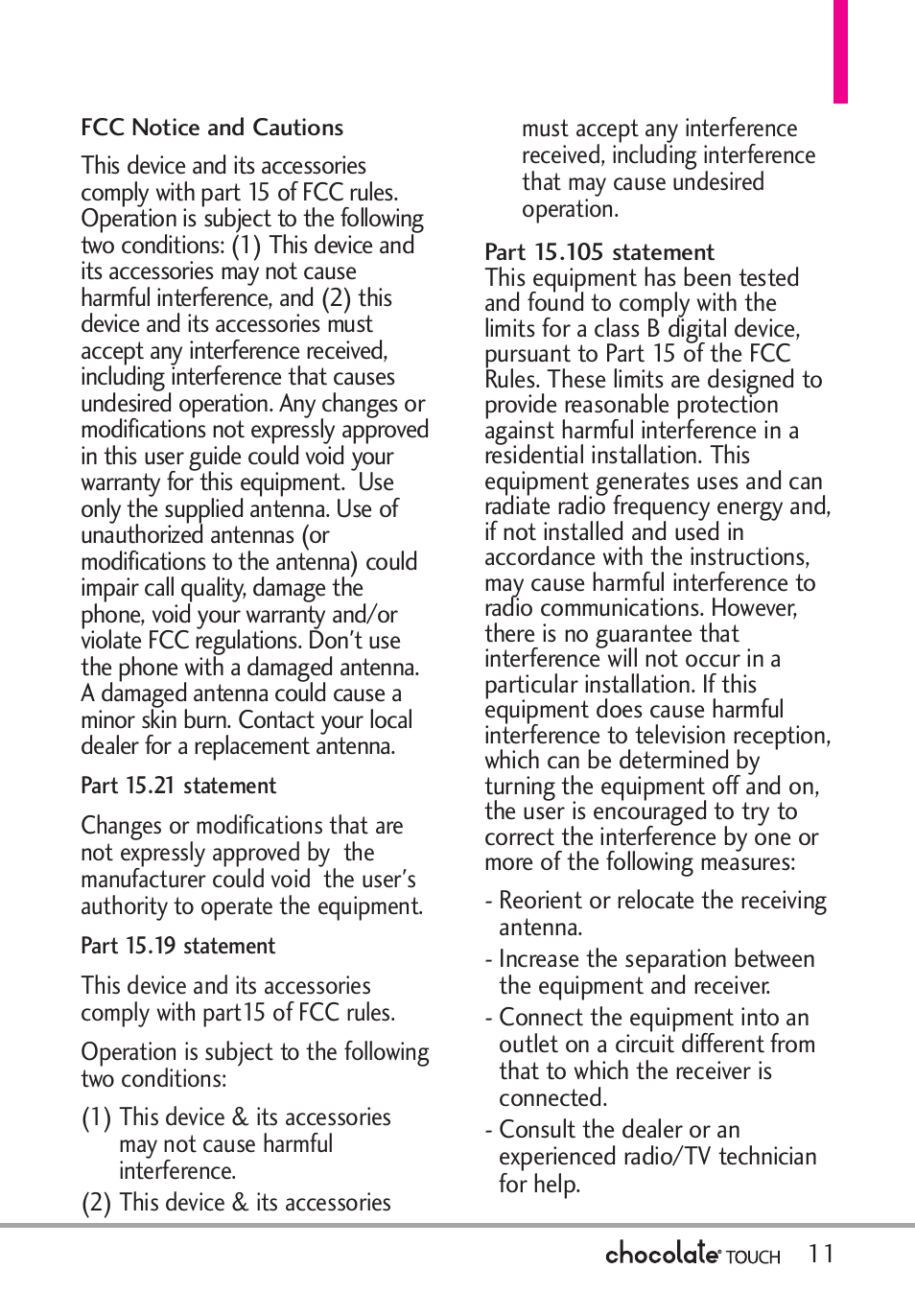 LG LGVX8575 User Manual | Page 13 / 160