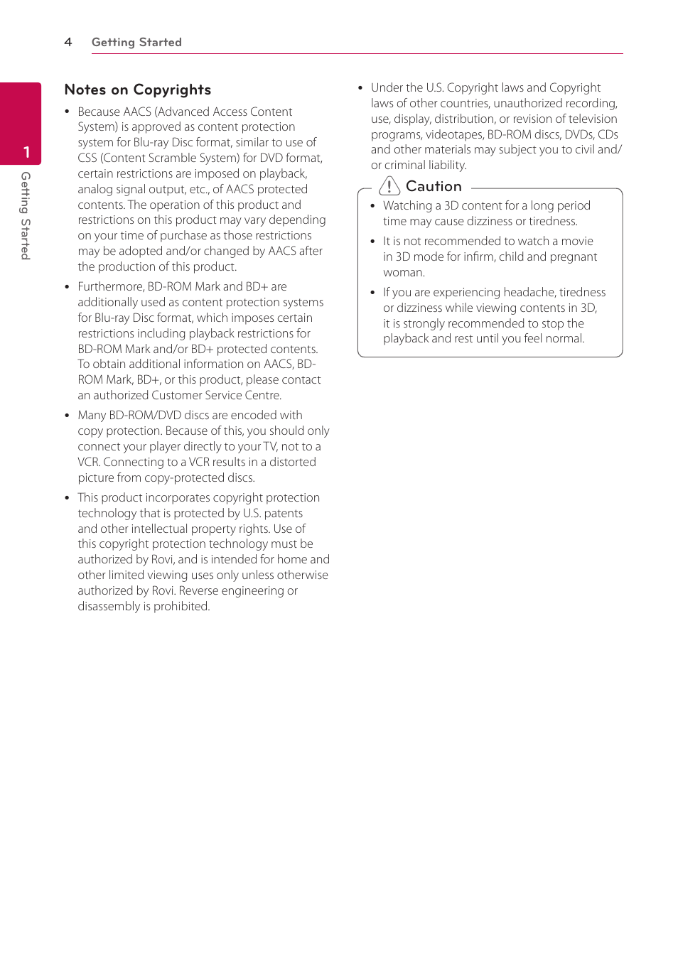 LG BH9220BW User Manual | Page 4 / 82