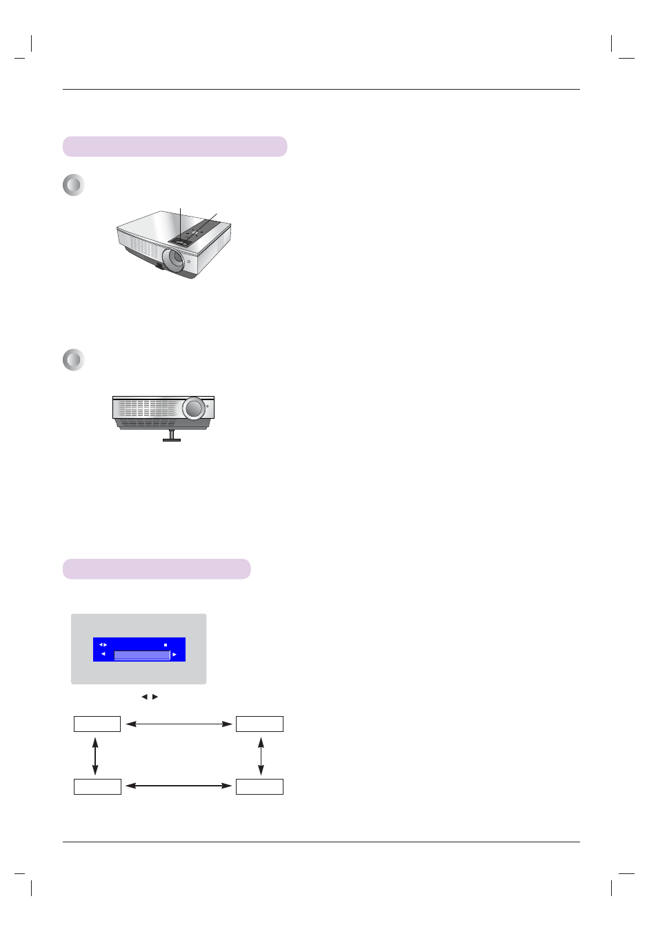 Focus and position of the screen image, Selecting source mode | LG DX535 User Manual | Page 16 / 38