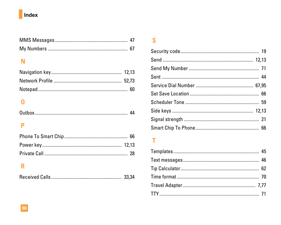 LG F9200 User Manual | Page 102 / 214