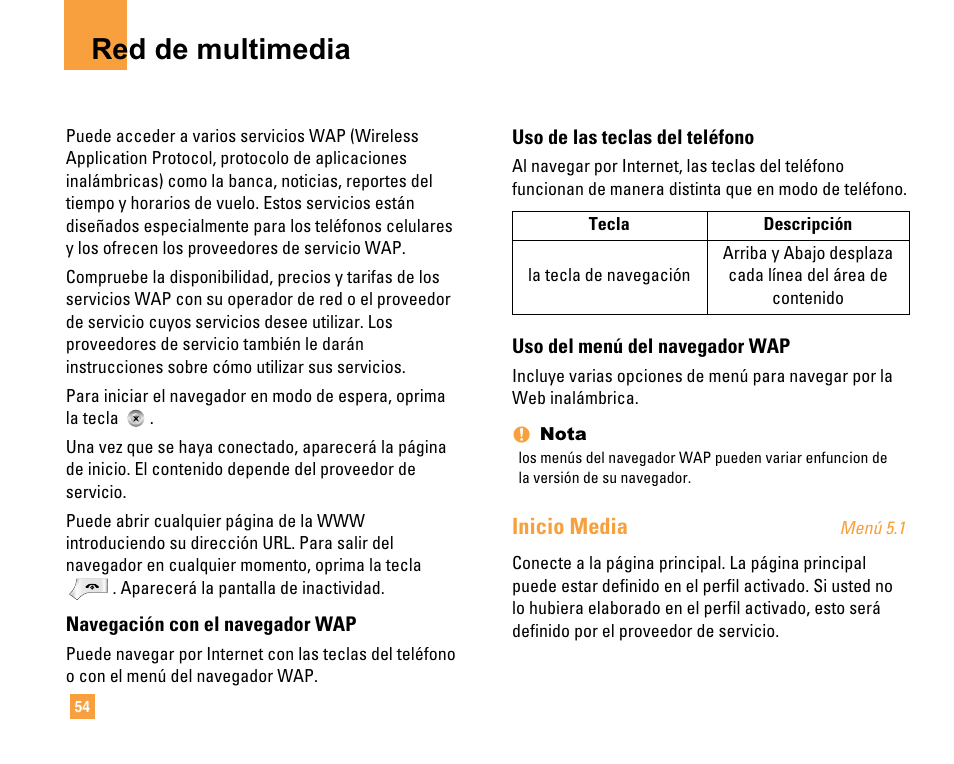 Red de multimedia, Inicio media | LG F9200 User Manual | Page 160 / 214