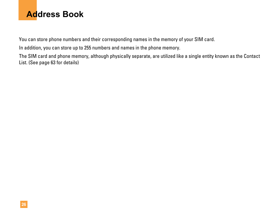 Address book | LG F9200 User Manual | Page 30 / 214