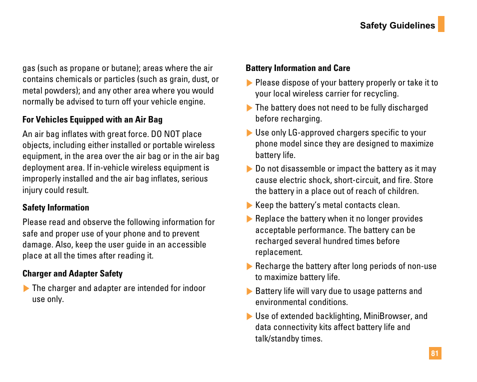 LG F9200 User Manual | Page 85 / 214