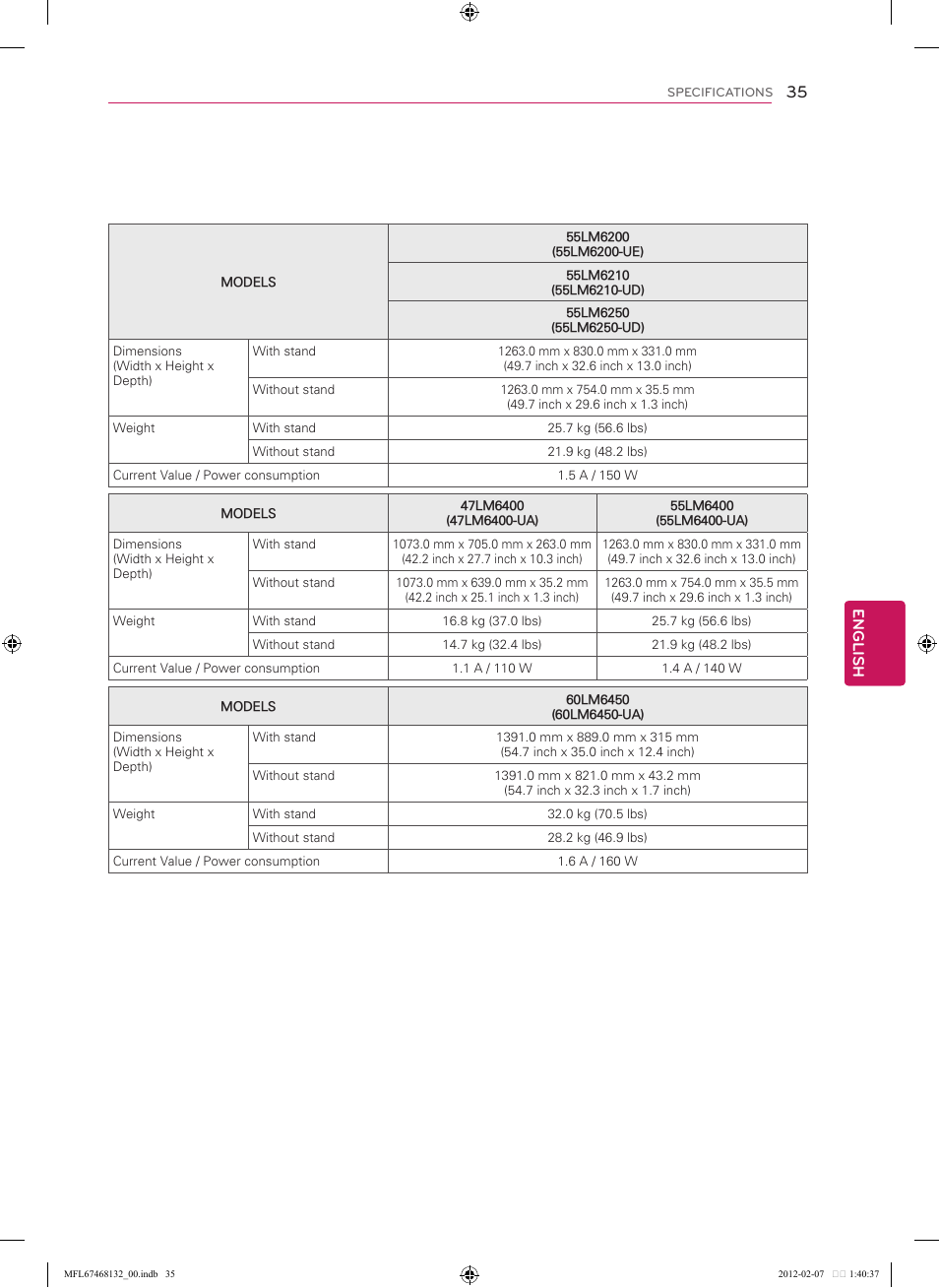 LG 60LM7200 User Manual | Page 35 / 44