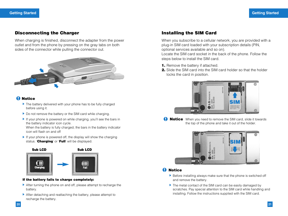 LG G4050 User Manual | Page 12 / 63