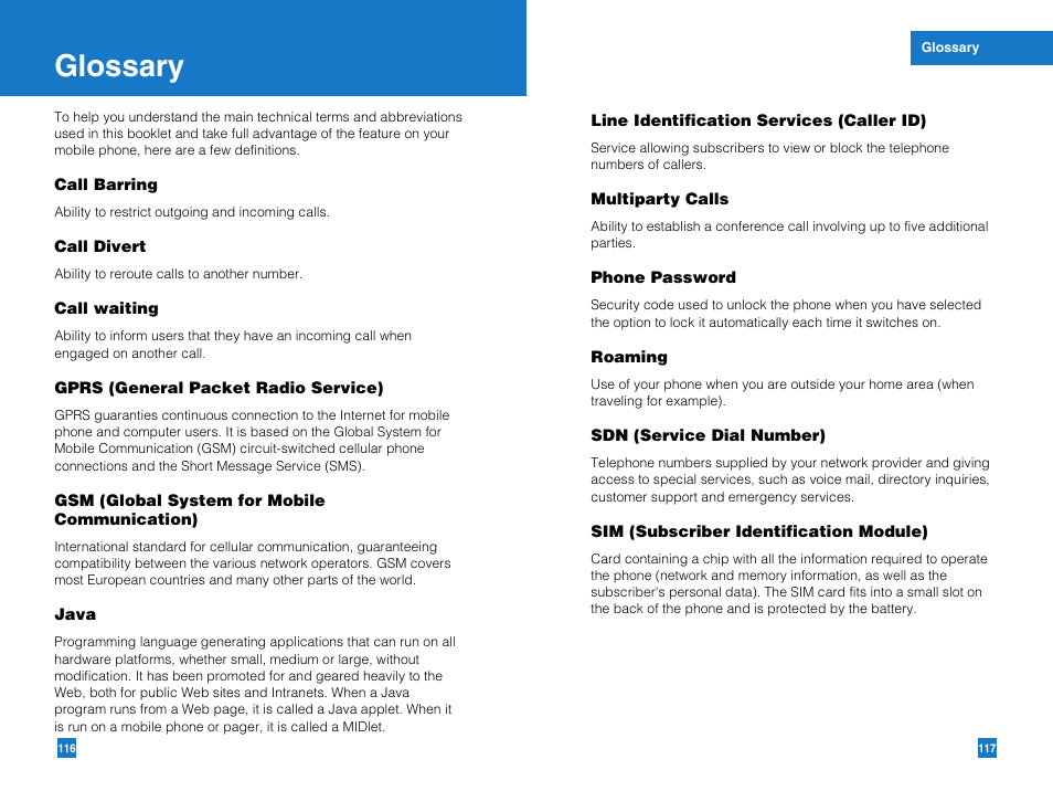 Glossary | LG G4050 User Manual | Page 60 / 63